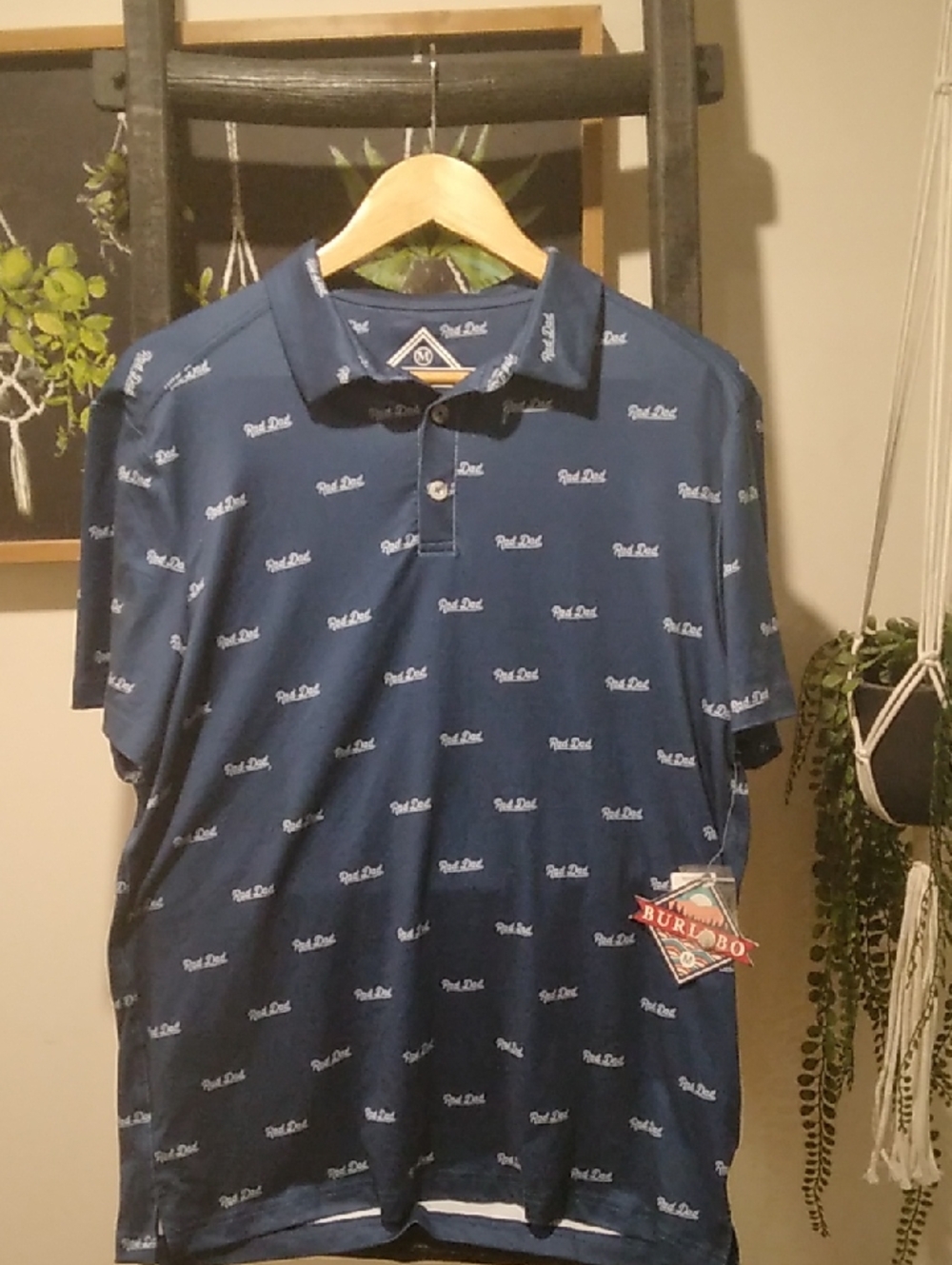 Men's BURLEBO Rad Dad Polo Shirt Size M